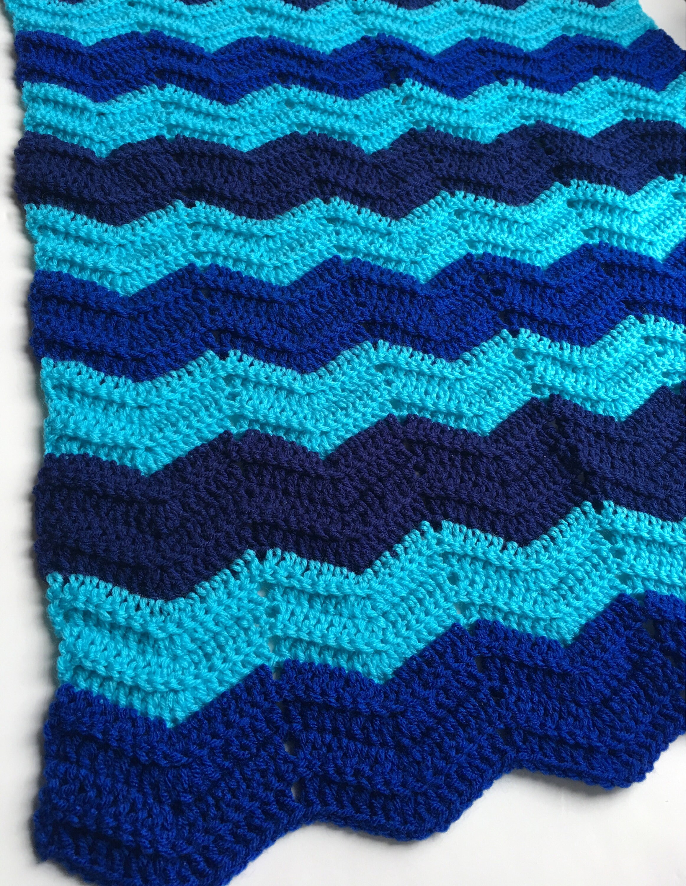 Dandelion White Chevron Baby Blanket main image 0