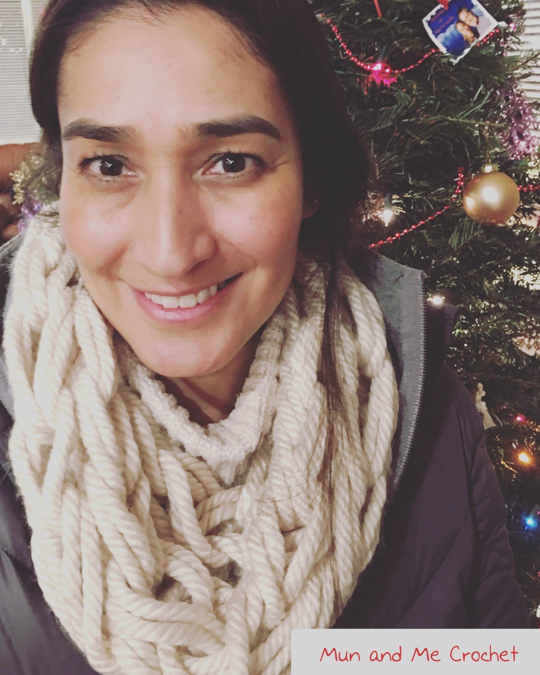 Handmade Chunky Knit Infinity Scarf: Cream Beige Cowl - Etsy