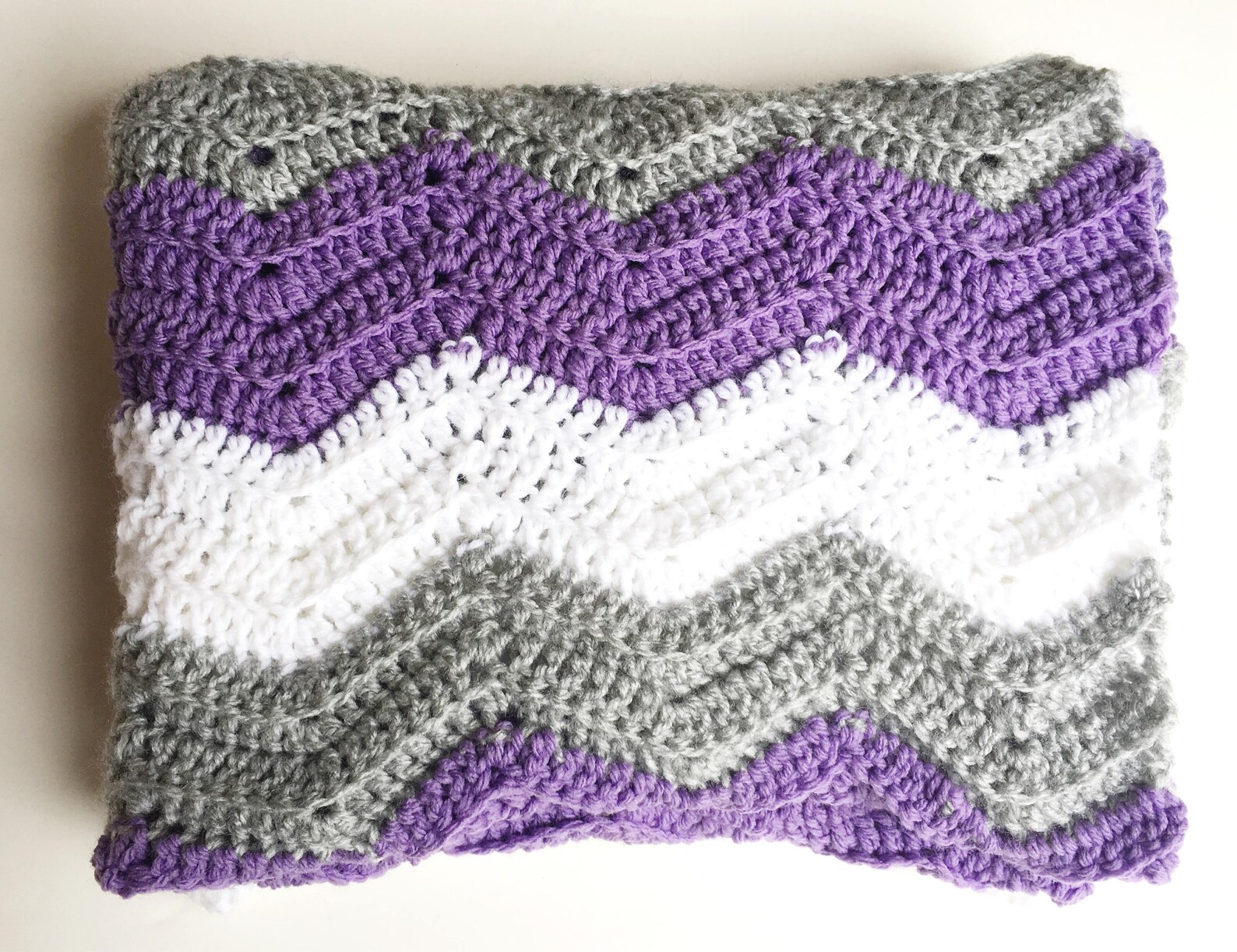 Chevron Baby Blanket Small Blanket Ultraviolet Blanket Etsy