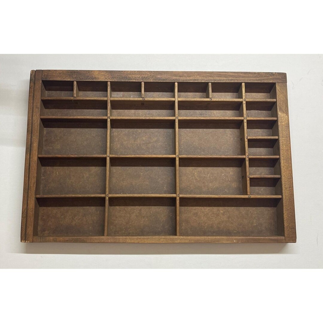 Antique Letterpress Printers Tray Shadow Box Drawer - Etsy