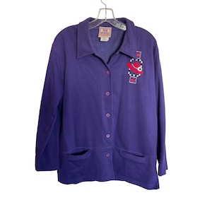 Top Stitch Jacket Vintage Red Hat Society vest blazer maat L