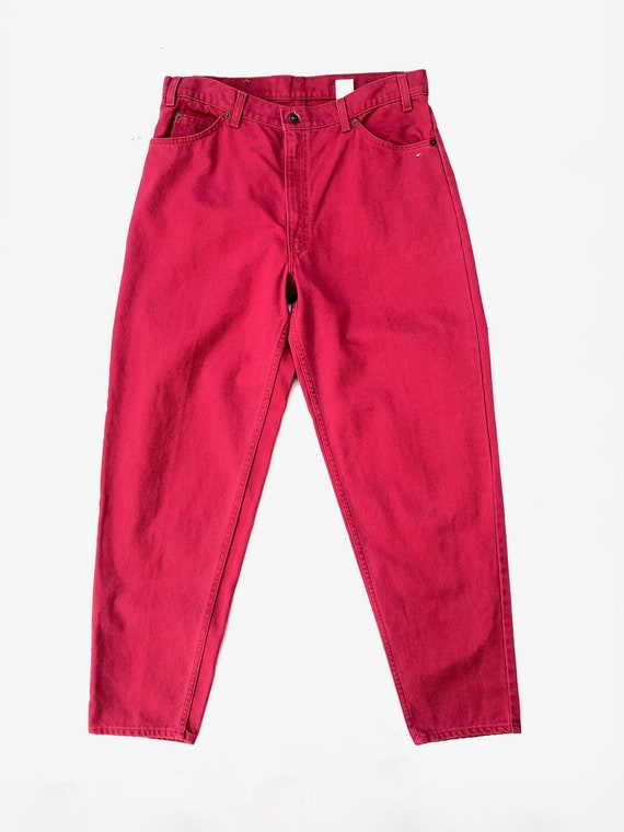 LEVIS!!! Vintage 1990s mens ‘Levi’s’ red denim jea