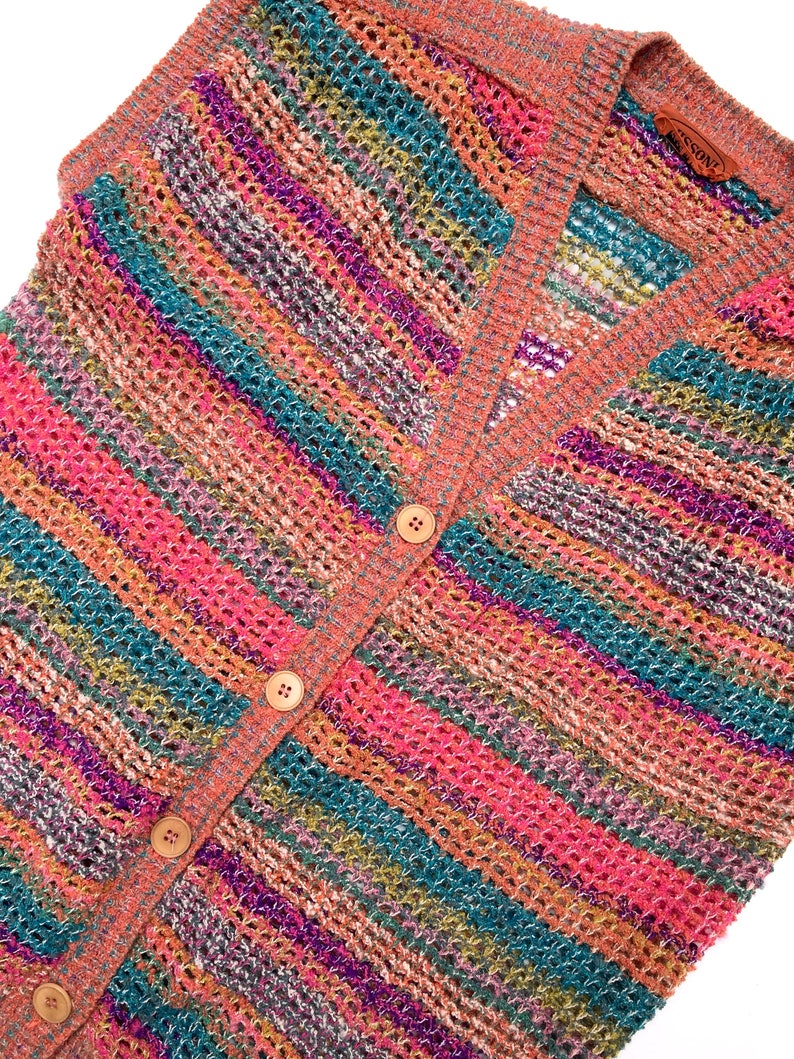 MISSONI Vintage 1970s 'Missoni knitted sleeveless vest | Etsy