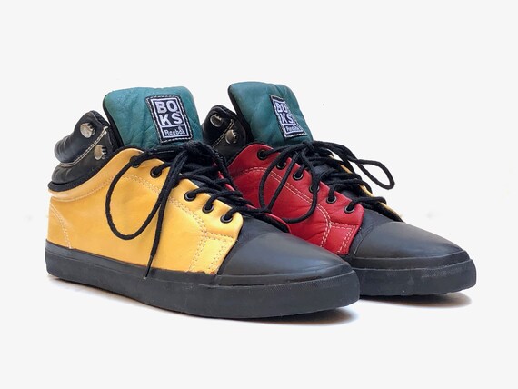 reebok high tops 80s yellow
