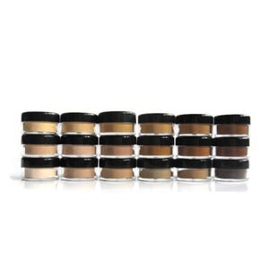 Foundation Sample Single 1 gram Jar Non GMO, Vegan, Non Nano Mineral Makeup with Fossil fuel free Pigments for All Skin Types