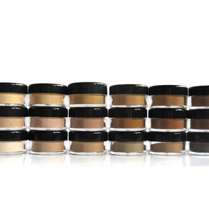 Foundation Sample Single 1 gram Jar Non GMO, Vegan, Non Nano Mineral Makeup with Fossil fuel free Pigments for All Skin Types