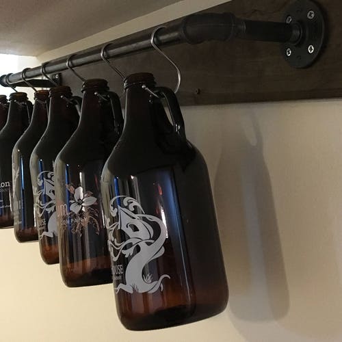 Growler Rack Display Storage and Organization Perfect Gift Etsy