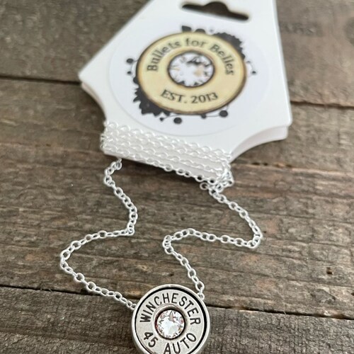 Flower Bullet Necklace Etsy