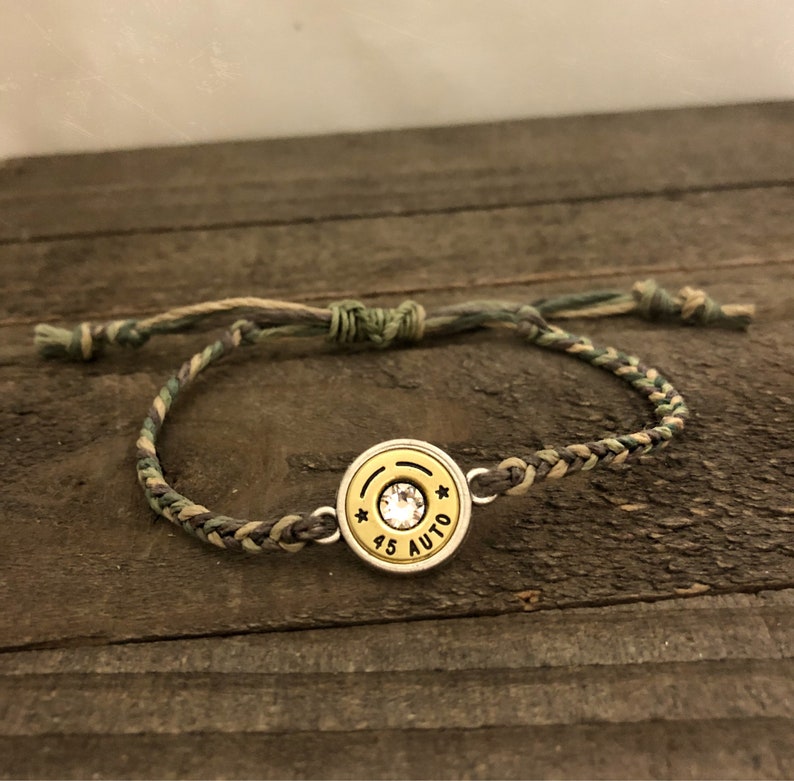 Camouflage Bullet Bracelet Camo Jewelry Camo Bracelets Etsy