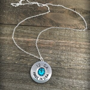 Bullet necklace, bullet jewelry, 12 gauge, 12 gauge bullet necklace