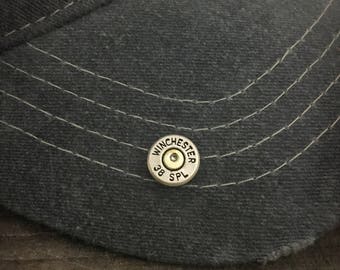 Bullet Hat pin, Bullet jewelry,  Mens bullet hat pin