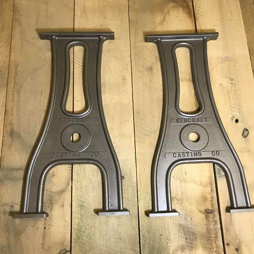 28 1 Pair Cast Aluminum Table Legs. Vintage and Etsy