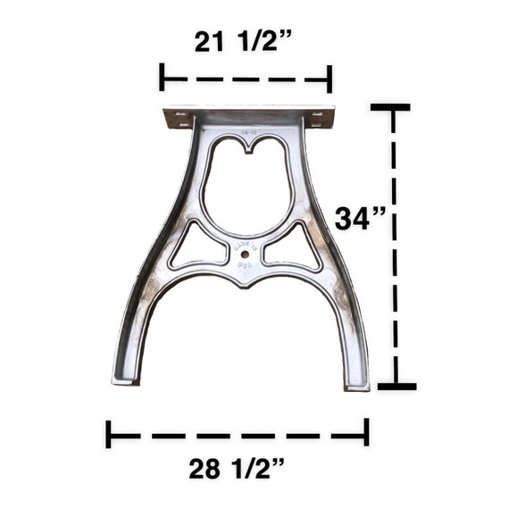 Pub Table Height 1 Pair Cast Aluminum Table Legs. Vintage and Etsy