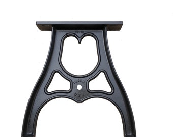 18" - 1 Pair Cast Aluminum Coffee Table/Bench Legs | 18" Vintage & Industrial Tables | Made in The USA | Black/Gray Option | No Tariff |