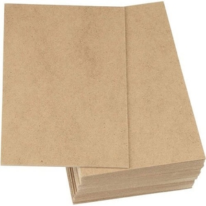 May include: A stack of brown craft paper sheets. The paper is textured and has a natural look.
