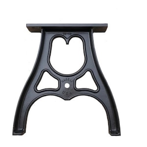 28&quot; - 1 Pair Cast Aluminum Table Legs | Vintage & Industrial Tables | Dining Table Height | Made in USA | Unpainted. 28&quot; High   Black opt