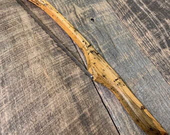 Bread Knife Handle Digital Download.   DXF PDF SVG files.   Digital files for CnC cutting of your own handles.  No Physical items.