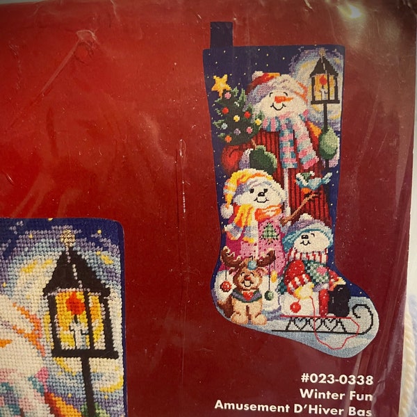 Needlepoint Christmas Stocking Kits Etsy