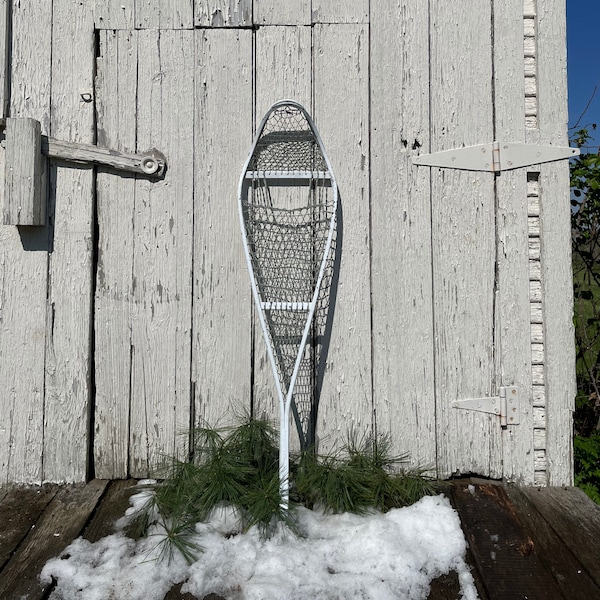 Snowshoe Magnesium Stainless Steel Strung Military Snowshoe - Cabin Teepee Decor Ice Shoes Cleats Snow Sporting Trapper Lodge Decor