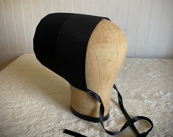 Black Amish Prayer Kapp 15 1/2 - Women's Religious Head Covering
