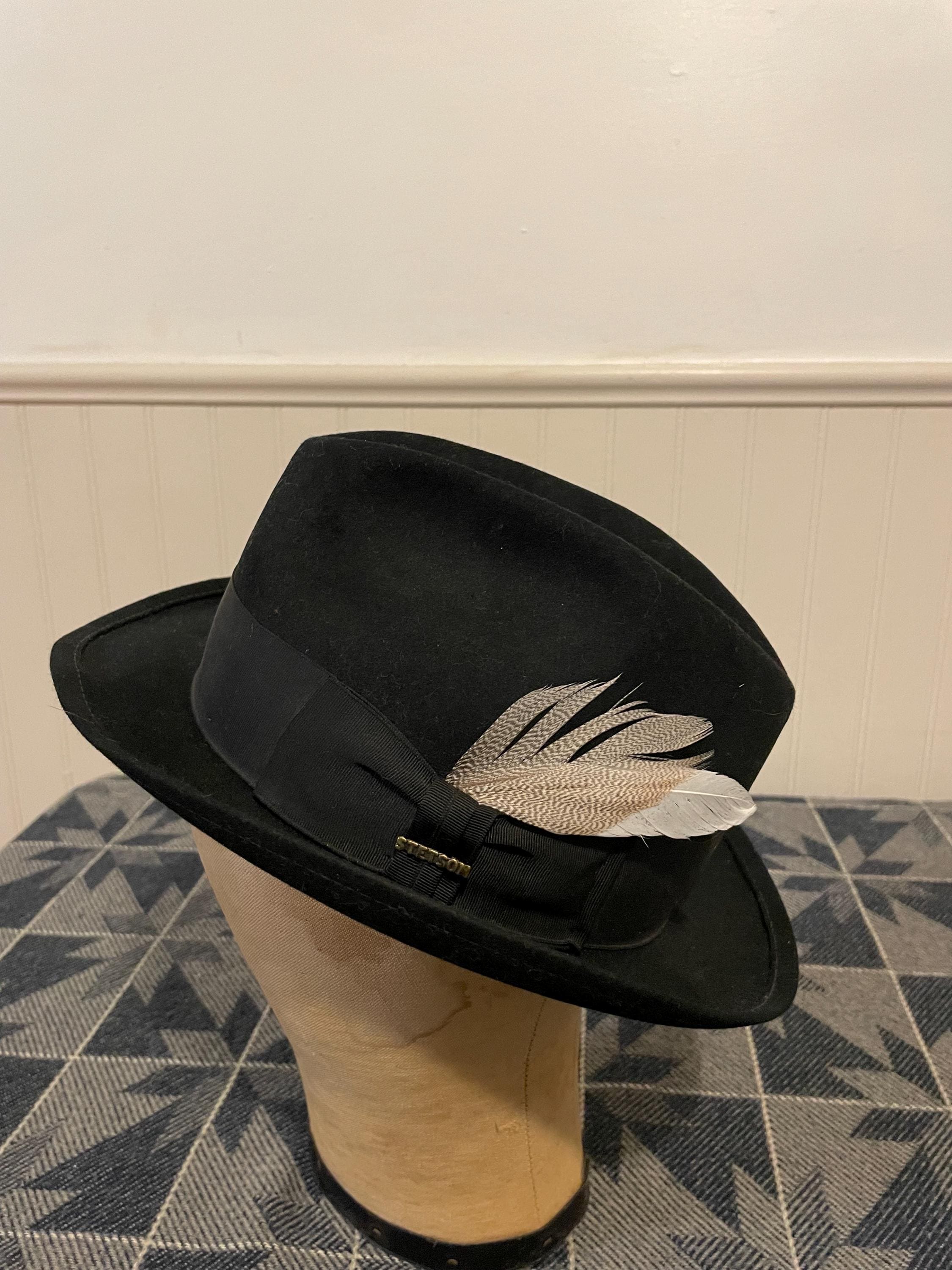 VTG Women\'s Stetson Fifth Avenue Gray The Emporium Felt Fedora Hat w/ Veil Stetson Fifth Avenue - Etsy main image 4