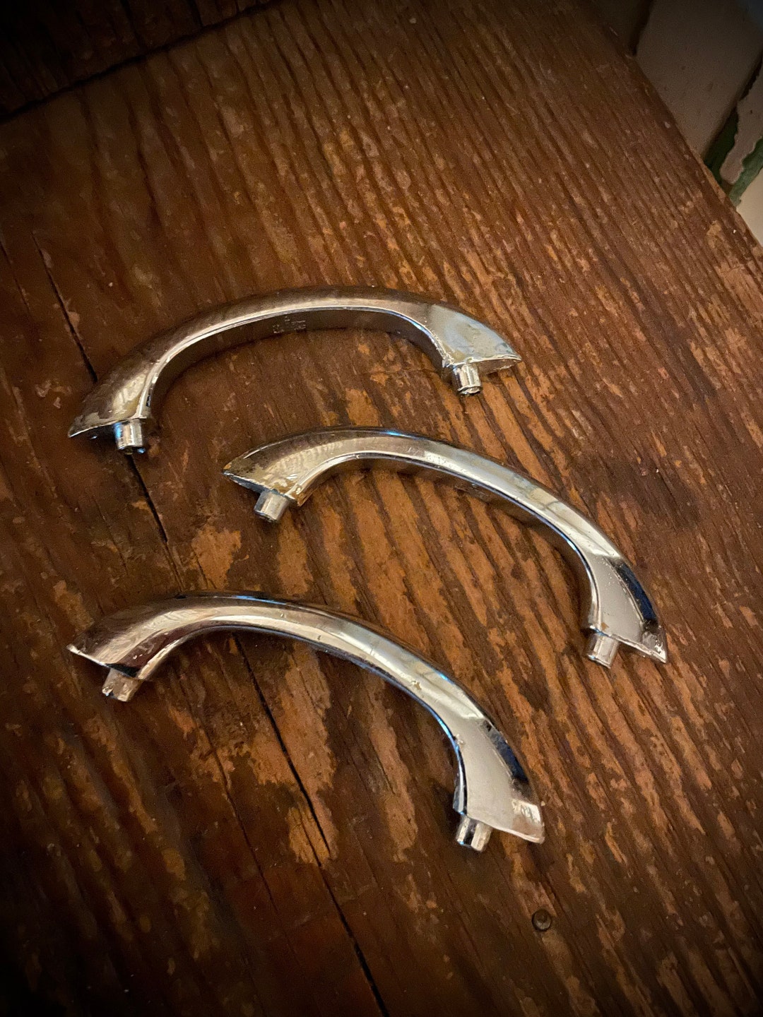 Hoosier Chrome Drawer Pulls Tool Box Handles Etsy