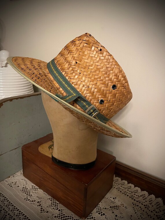Farmers Straw Hat Plaid Hat Band - Authentic Summe