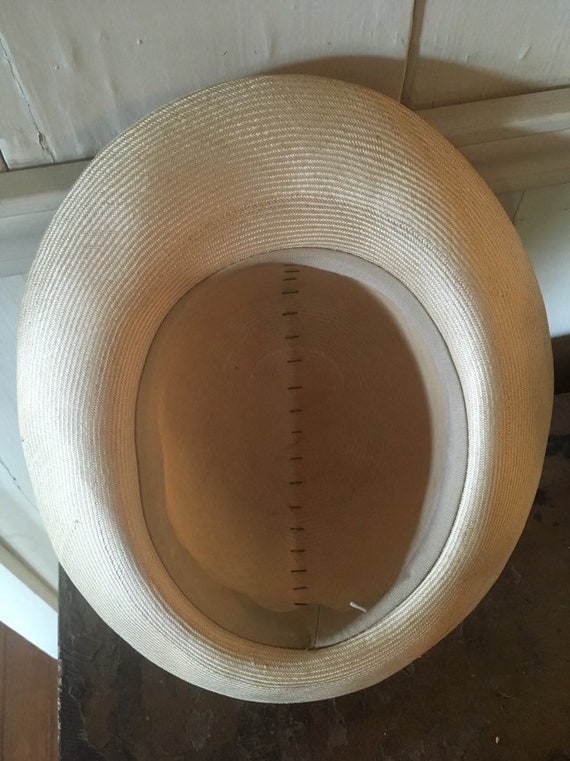 Toquilla Straw Hat - Ladies Panama Optimo Dome St… - image 6