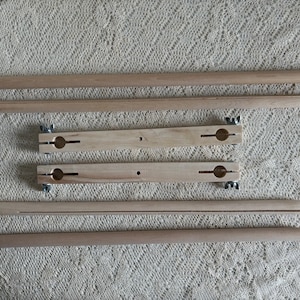 Needlework Lap Frame Embroidery Hoop - Harwood Rail Scroll Tapestry Frame - Needlepoint Wooden Stretcher Frame - Crewel Work Wood Frame -