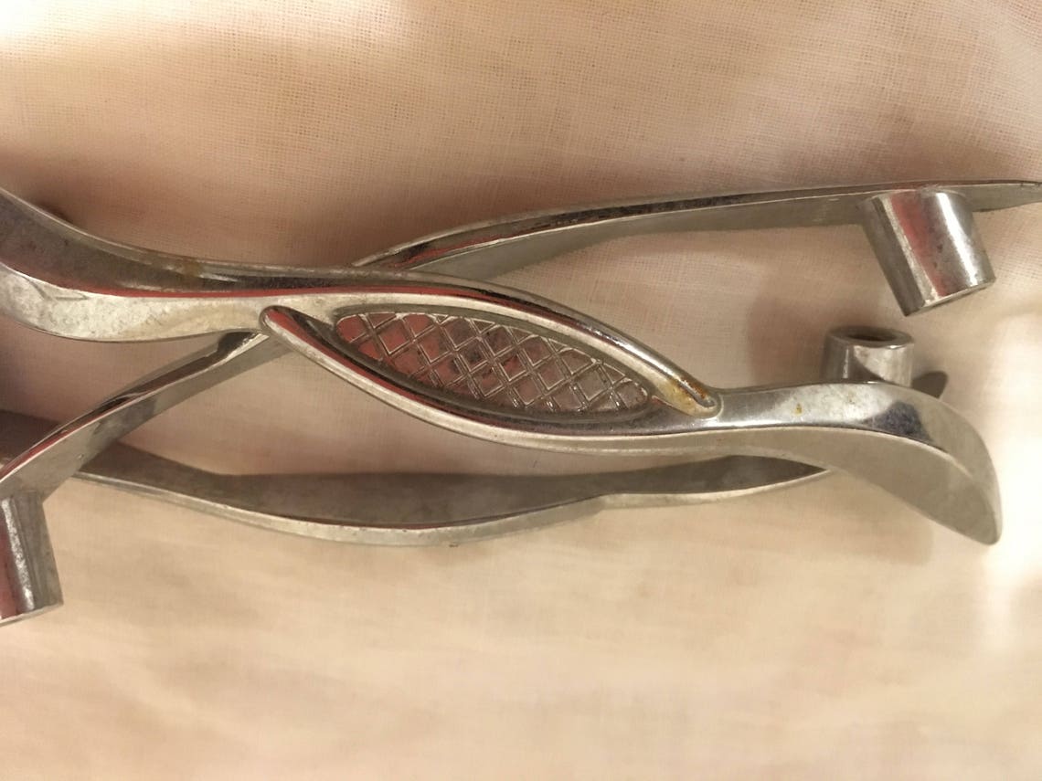 Chrome Drawer Pulls Silver Danish Furniture Handles Etsy