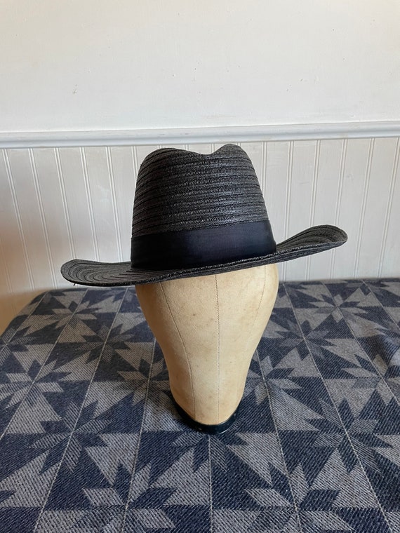 Amish Straw Hat 6 3/4 Authentic Black 