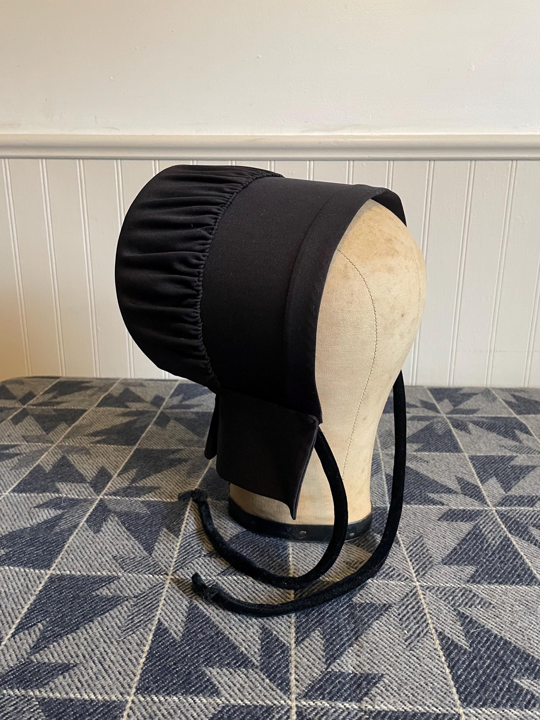 Vintage Black Amish Bonnet: Hand-stitched Mennonite Cap - Etsy