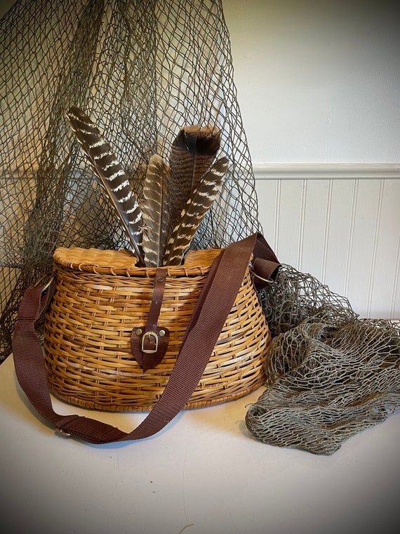 Wicker Fishing Creel Salmon Trout Creel Fishermans Decor Fly Fishing Reed  Creel Waders Pannier Basket Anglers Center Hole Creel -  Canada
