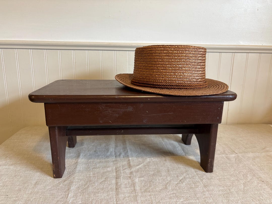 Farmhouse Wooden Footstool - Mission Bench - Primitive Wood Stool - Etsy