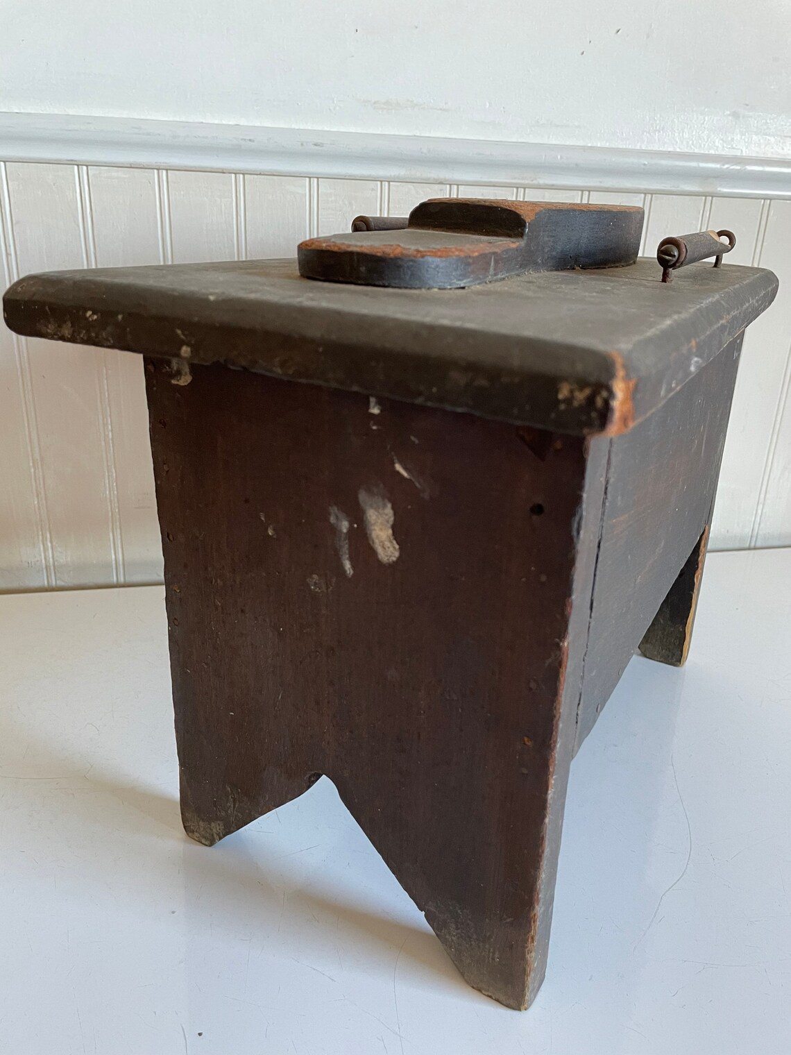 Shoe Shine Box Boot Caddy Untouched Shoebox Antique Etsy