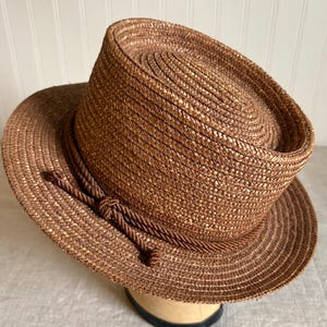 Italian Straw Fedora - Etsy display picture 1