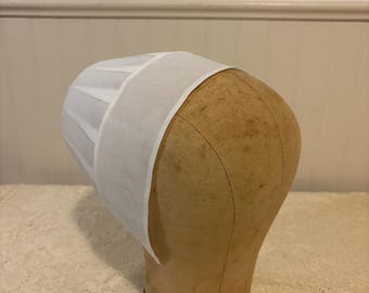 Amish Prayer Cap 17 1/4 – White Religious Head Covering, Indiana Made