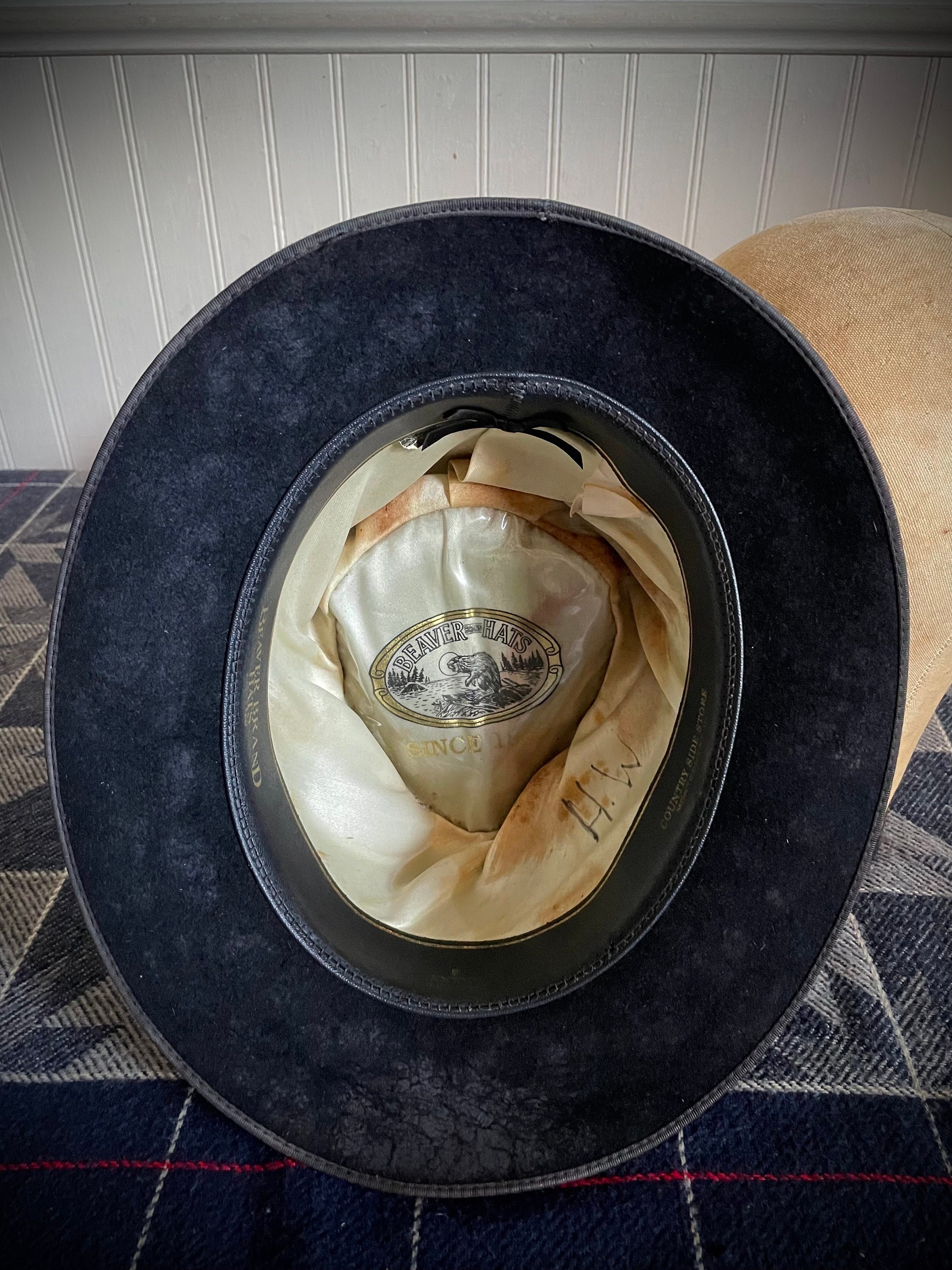 1920s Vintage Wool Cloche Fedora-Hat Church Fascinator Hat