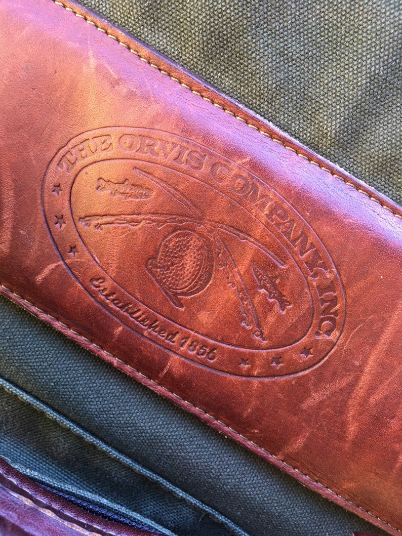 Orvis Luggage Battenkill Leather Garment Bag Orvis Leather Etsy