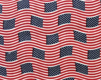 Patriotic fabric by the yard, American flag fabric by the yard, red white and blue fabric, 4th of July fabric, Veterans Day, #17152