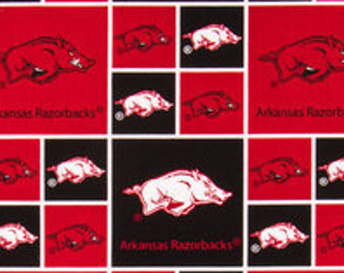 Arkansas Razorback Rug Arkansas Razorbacks Fabric by the Yard, Licensed Fabric, Arkansas ...