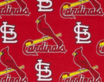 St Louis Cardinals fabric by the yard, cotton St Louis Cardinals fabric, licensed NFL fabric, baseball fabric, extra wide fabric