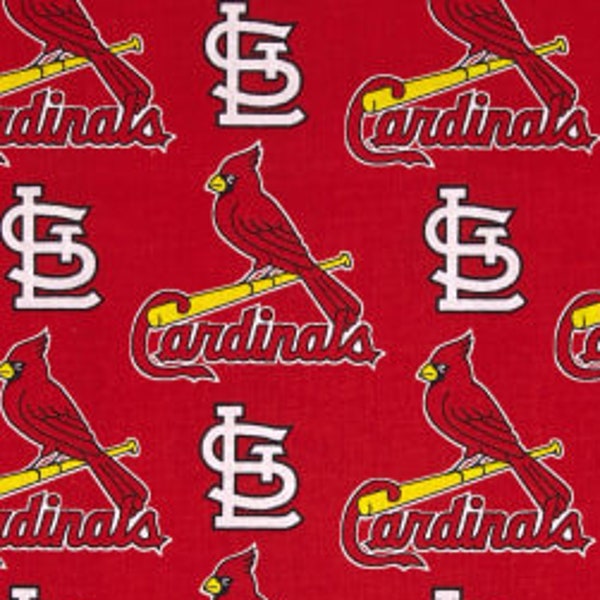 St Louis Cardinals fabric by the yard, cotton St Louis Cardinals fabric, licensed NFL fabric, baseball fabric, extra wide fabric