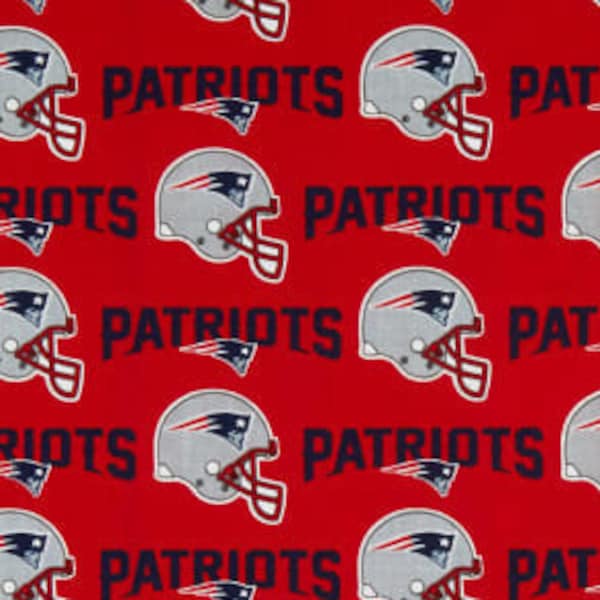 New England Patriots fabric by the yard, cotton New England Patriots fabric, licensed NFL fabric, football fabric, extra wide fabric