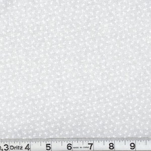 White on white fabric by the yard, white fabric by the yard, white blender fabric, white fabric basics, white flower fabric, #23766