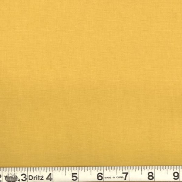 Mustard fabric by the yard, solid mustard fabric, yellow fabric, solid yellow cotton fabric, solid fabric, dark yellow fabric, #20321
