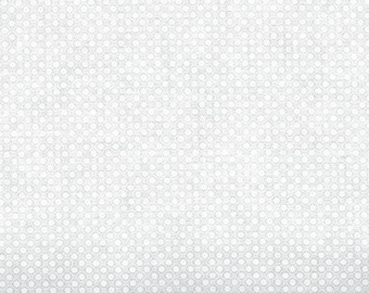 White on white fabric by the yard, #23765