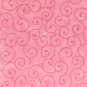 Pink fabric by the yard, pink swirl fabric, pink cotton fabric, pink tonal fabric, pink blender fabric, pink fabric basics, #19218