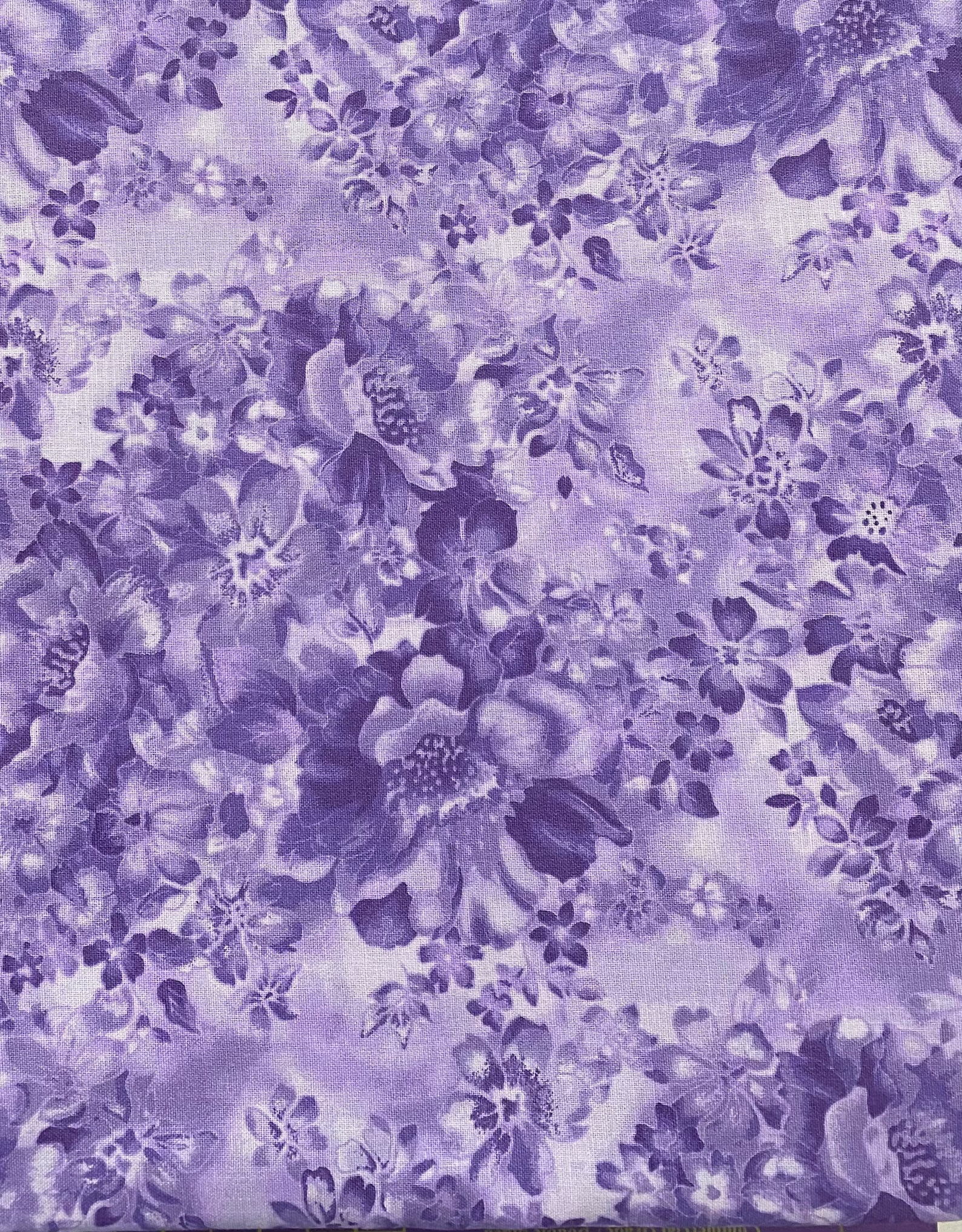Purple Lilac Cotton Floral Fabric by the Yard, #22294 - Etsy