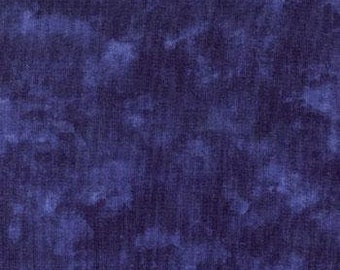 Indigo fabric by the yard by Moda Marbles, indigo cotton, indigo blender fabric, indigo fabric basics, blue fabric, #24011